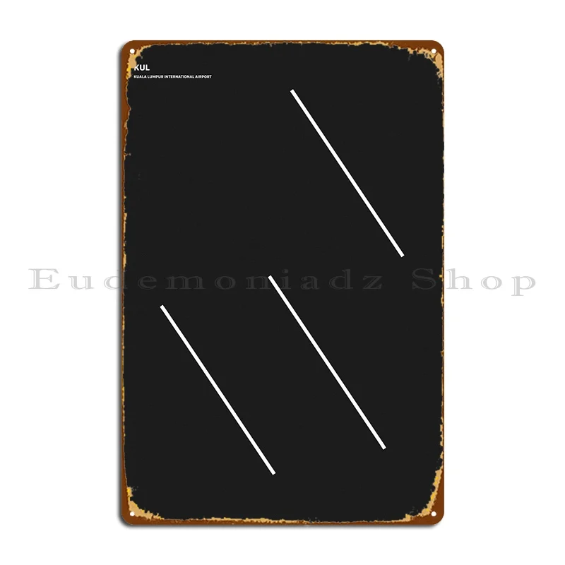 Металлический плакат в аэропорту Куала-лупура, Ретро плакат на стену гаража, напечатанный клубный жестяной плакат