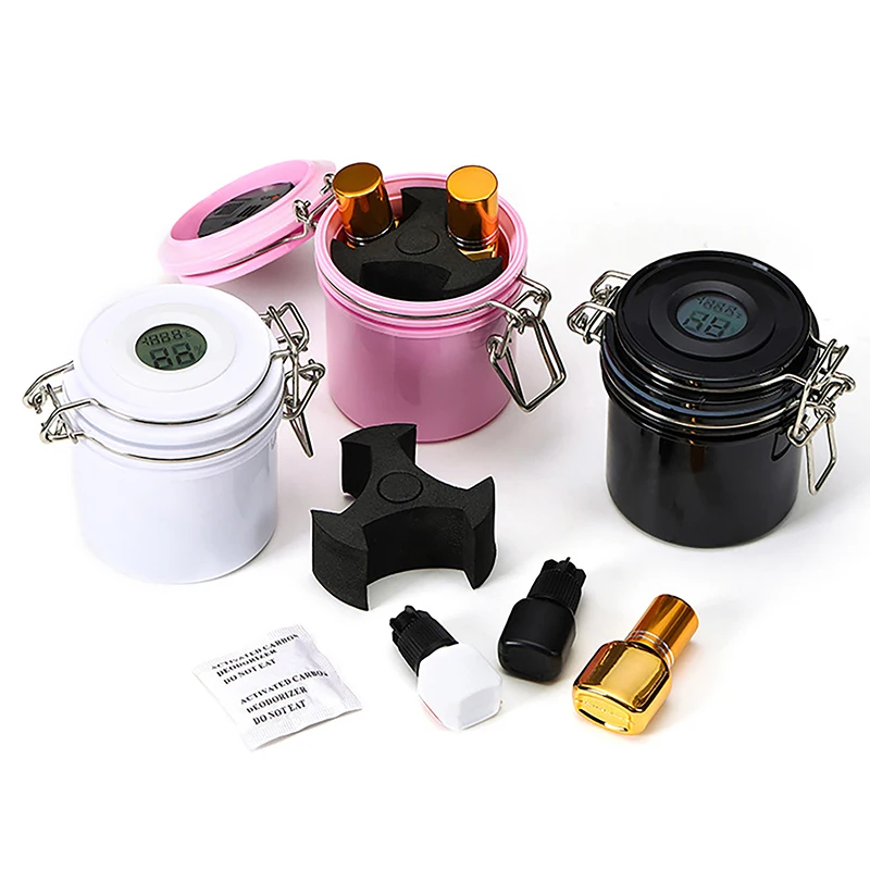

Temperature Humidity Eyelash Extension Glue Storage Tank Individual Eye Lash Adhesive Seale Containers Eyelash Extension Supplie