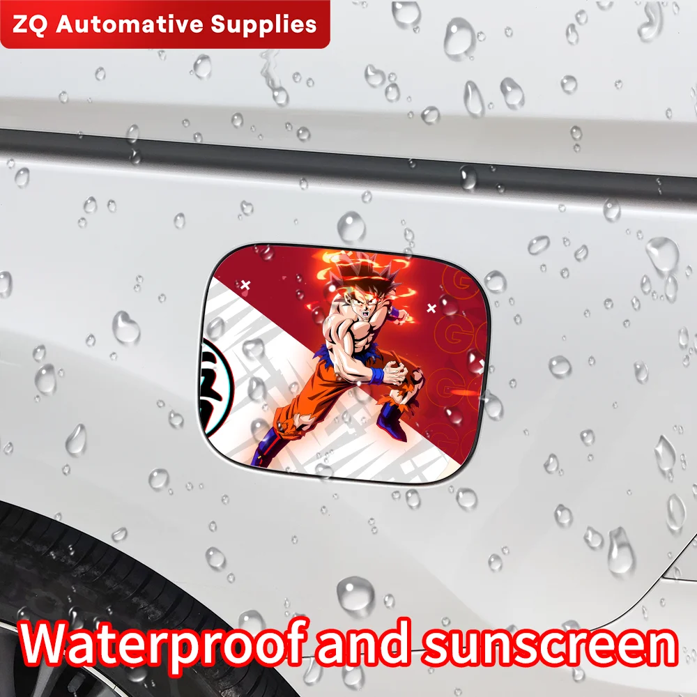 Автомобильные водостойкие солнцезащитные наклейки с рисунком Аниме Сон Гоку
