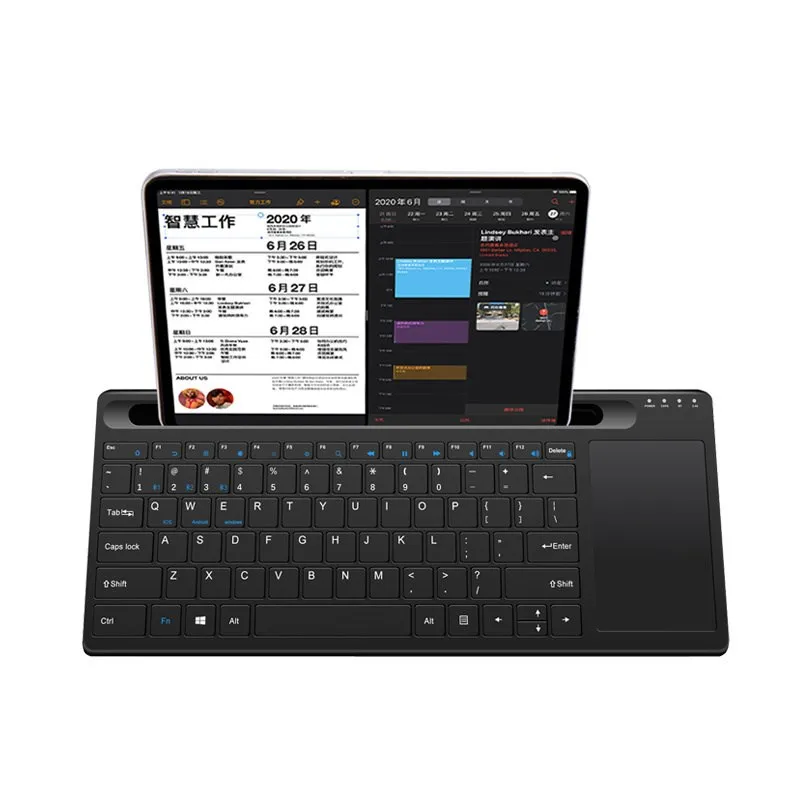 

Bluetooth-клавиатура для IPad, планшетов, ноутбуков, оригинальная беспроводная клавиатура с сенсорной панелью для IPad, бесплатная доставка