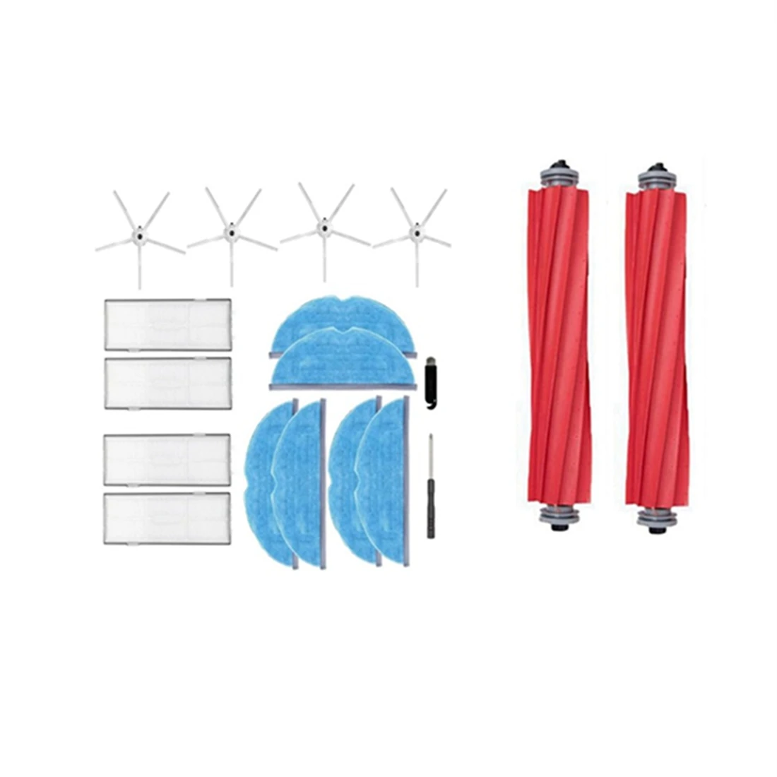 

Набор аксессуаров для робота-пылесоса Xiaomi Roborock S7, T7, T7S, T7 Plus, T7S Plus, запасные части, 16 шт.