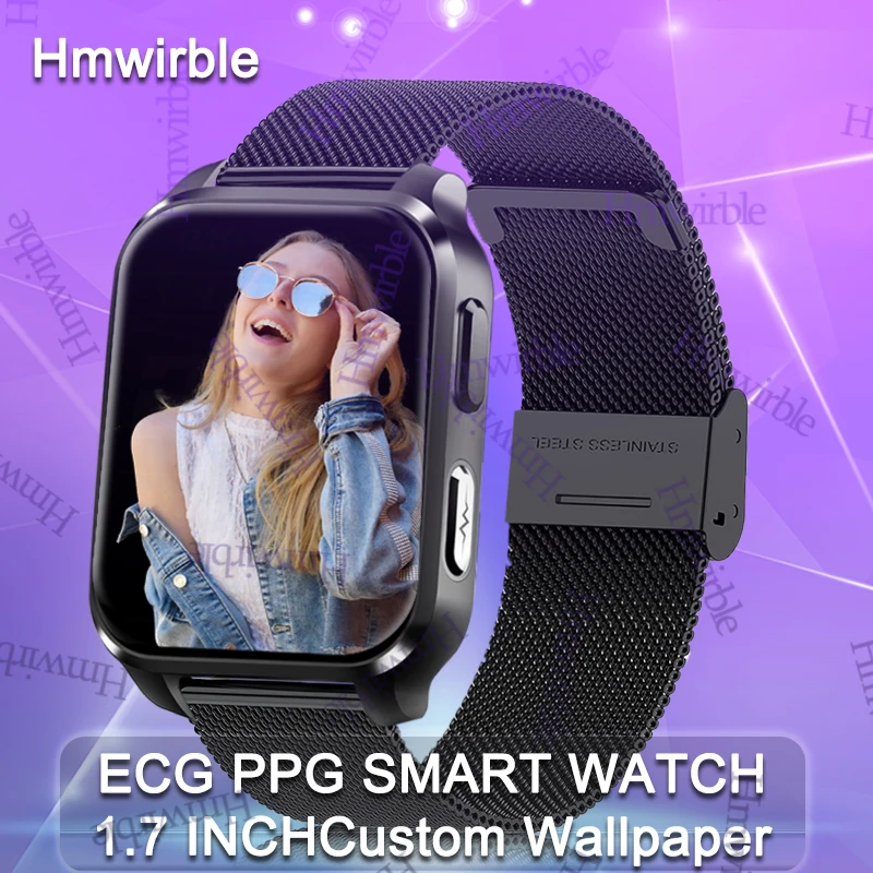 

2022 New Women Smart Watch Ecg Ppg Blood Pressure Monitoring Oxygen Watches Ip68 Waterproof Fitness Smartwatch Men For Android