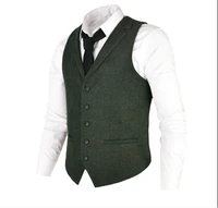 mens vests herringbone sleeveless jacket casual business party tank top steampunk