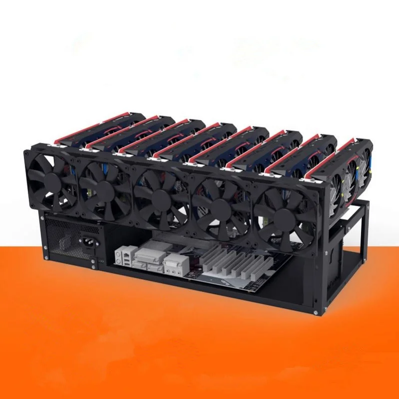 

2021 Hot Sale 12GPU Rig Frame Steel Open Air Rig Rack For Graphics Video Card