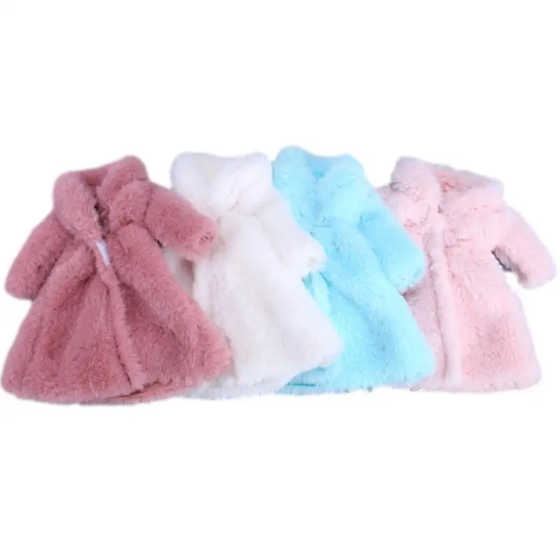 

Girl Doll Winter Outfits Clothes Fur Coat Sweater Without Doll
