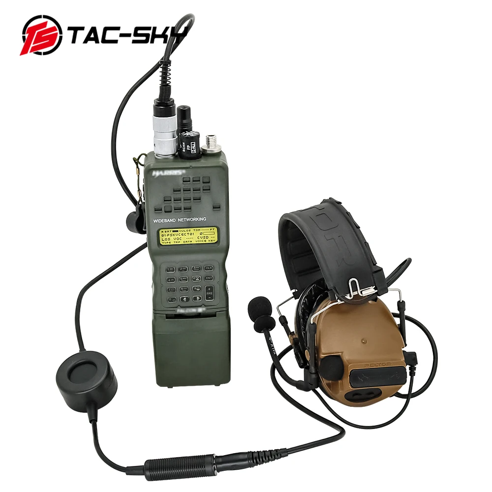 TS TAC-SKY TCIPTT 6 Pin Tactical Headphone Adapter TCIPTT for AN/PRC 148 152 152A