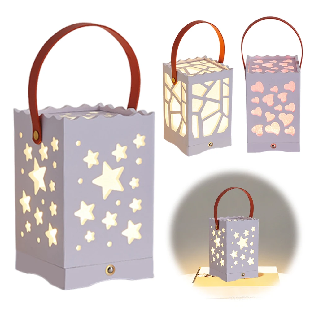 Настольная лампа полая настольная с сенсорным управлением прикроватная