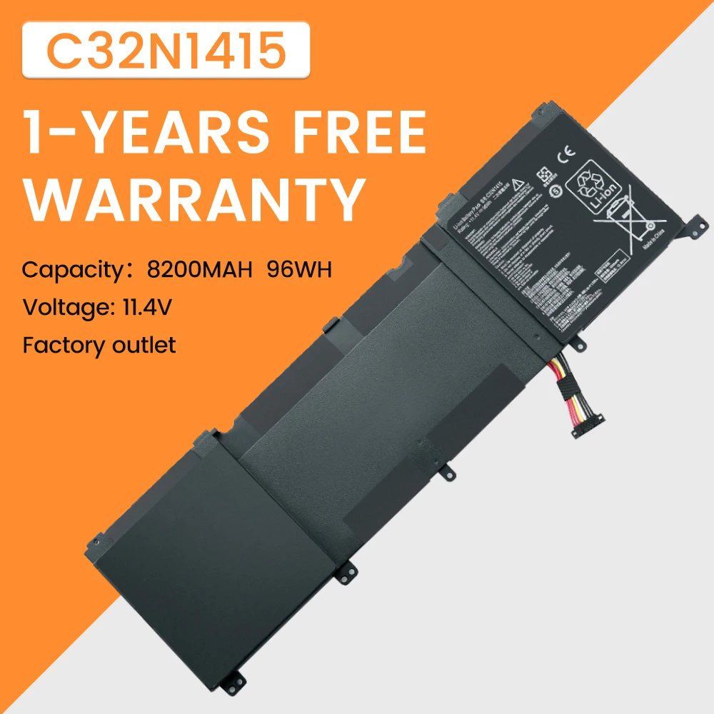 C32N1415 Аккумулятор для ноутбука Asus ZenBook Pro UX501 G501VW G501JW UX501VW UX501JW N501VW UX501LW