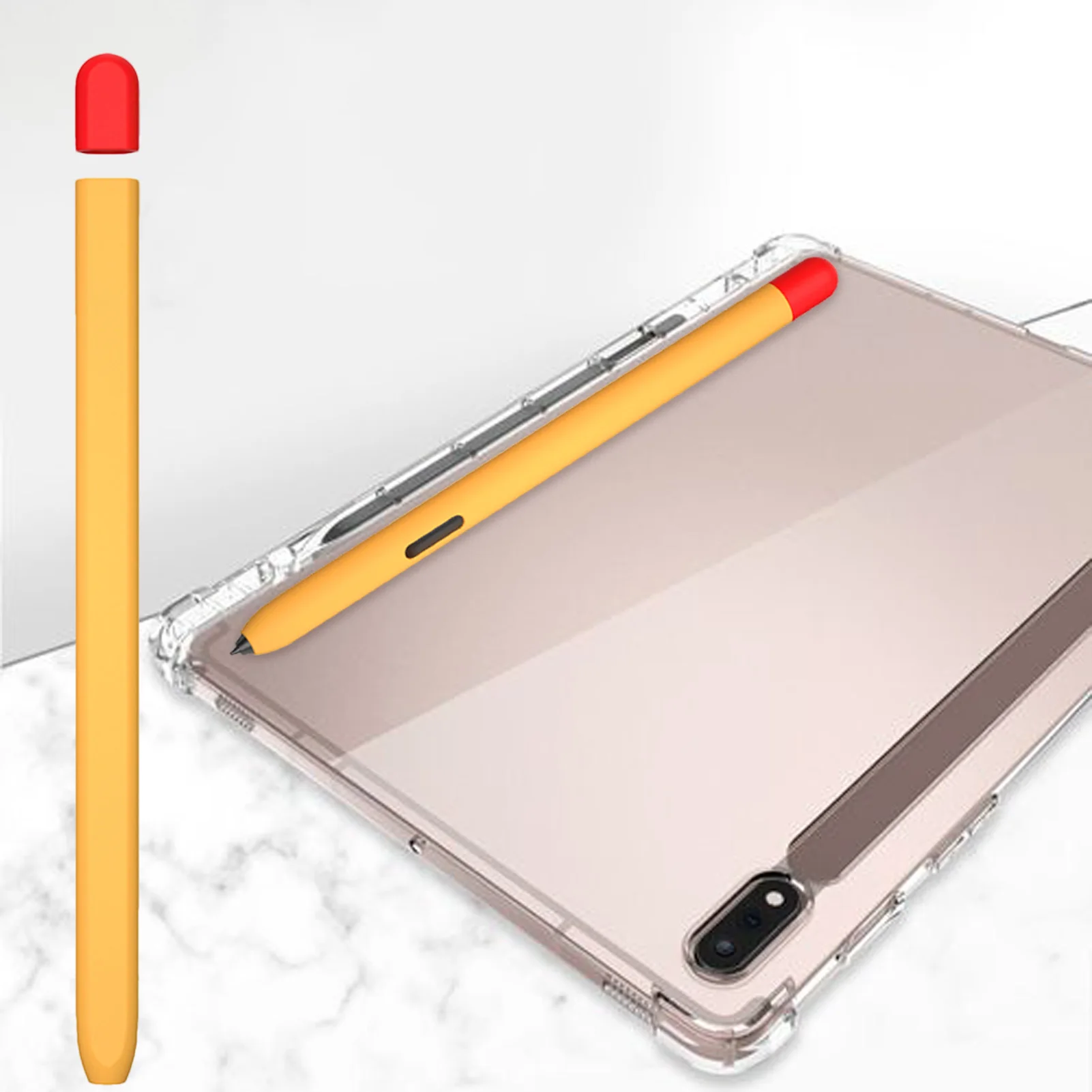 

Pen Outer Cover Case For Tab S6lite Simple Business Stylus Pen Case Simple Textured Business Stylus Pen Silicone Case