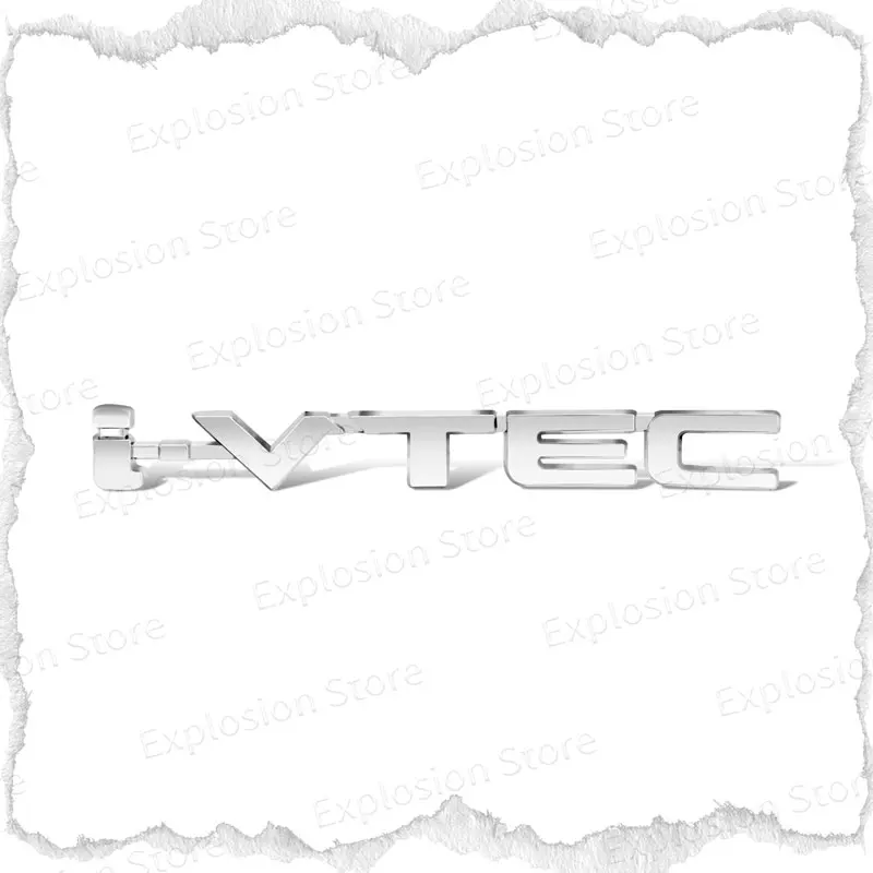 3D Chrome Metal I VTEC/VTEC Logo Эмблема автомобильное крыло Badge Задняя деталь для Honda Civic CRV Accord Spirior наклейка на багажник
