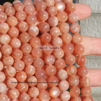 natural sunstone 8 9mm real gem stone round loose beads 15inch 100 natural guarantee for diy jewelry making