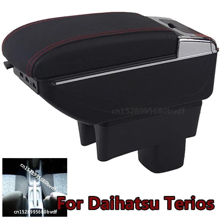 

Подлокотник для Daihatsu Terios, подлокотник для Daihatsu Terios, подлокотник для автомобиля, центральная консоль, аксессуары для интерьера с USB