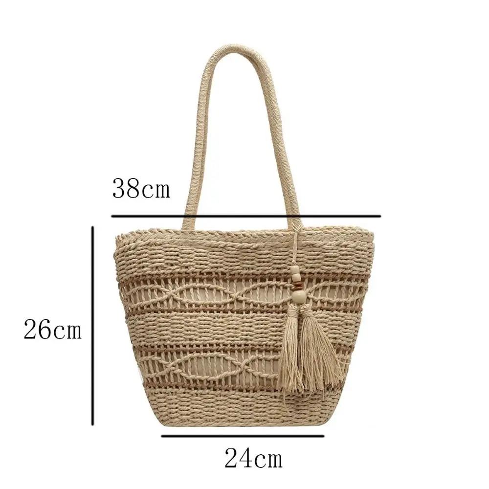 Женские тканые вместительные сумки на плечо вязаная крючком сумка женские