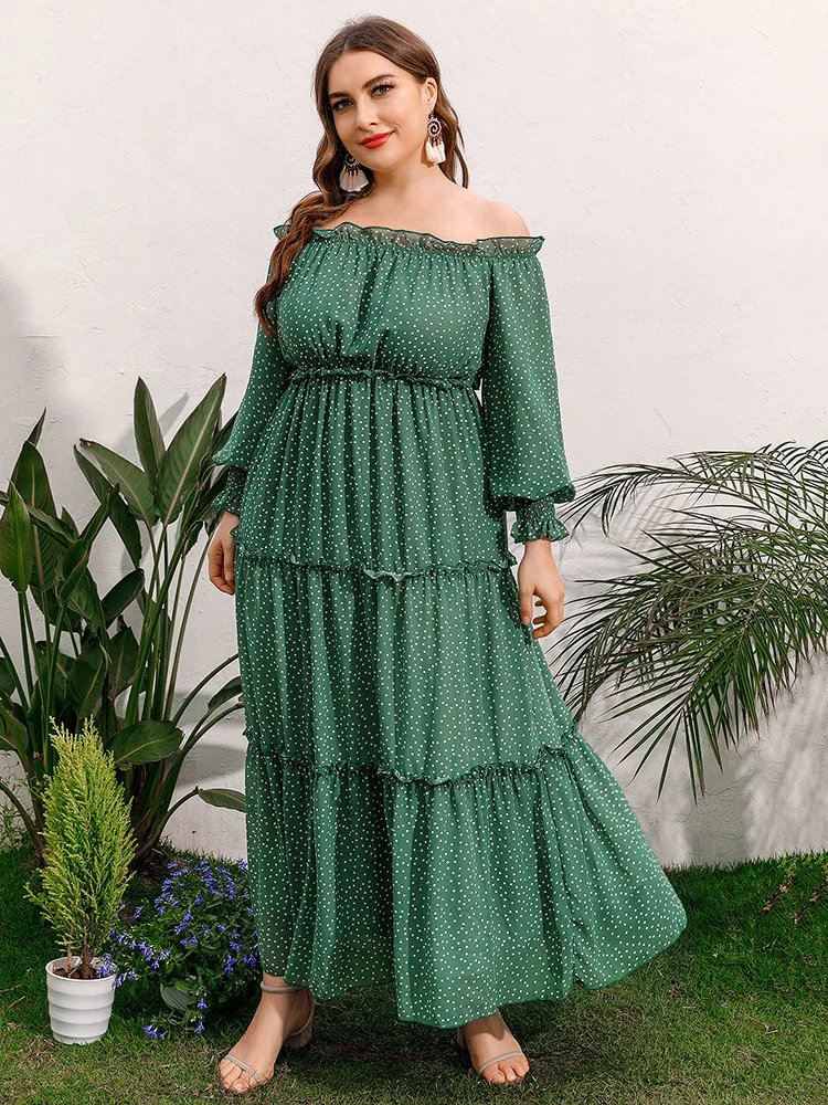 Рисунок 5 - Женское платье-макси с длинным рукавом