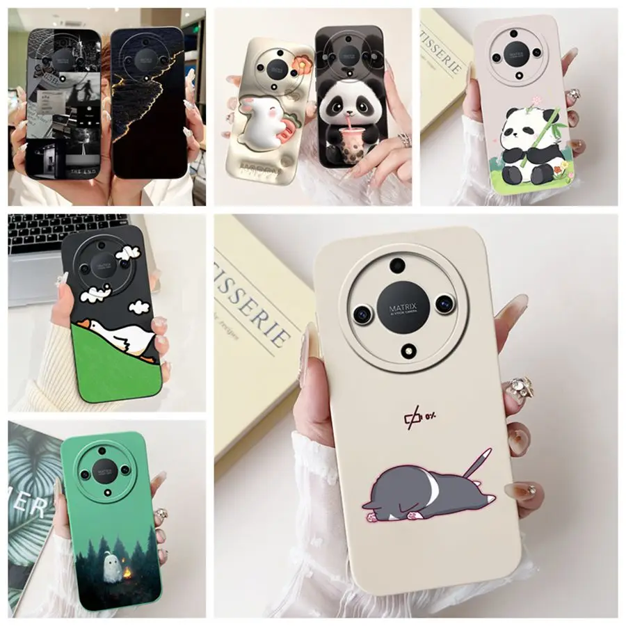 Для Honor X9a RMO-NX1 Чехол с милыми мультяшными утками силиконовые мягкие чехлы на