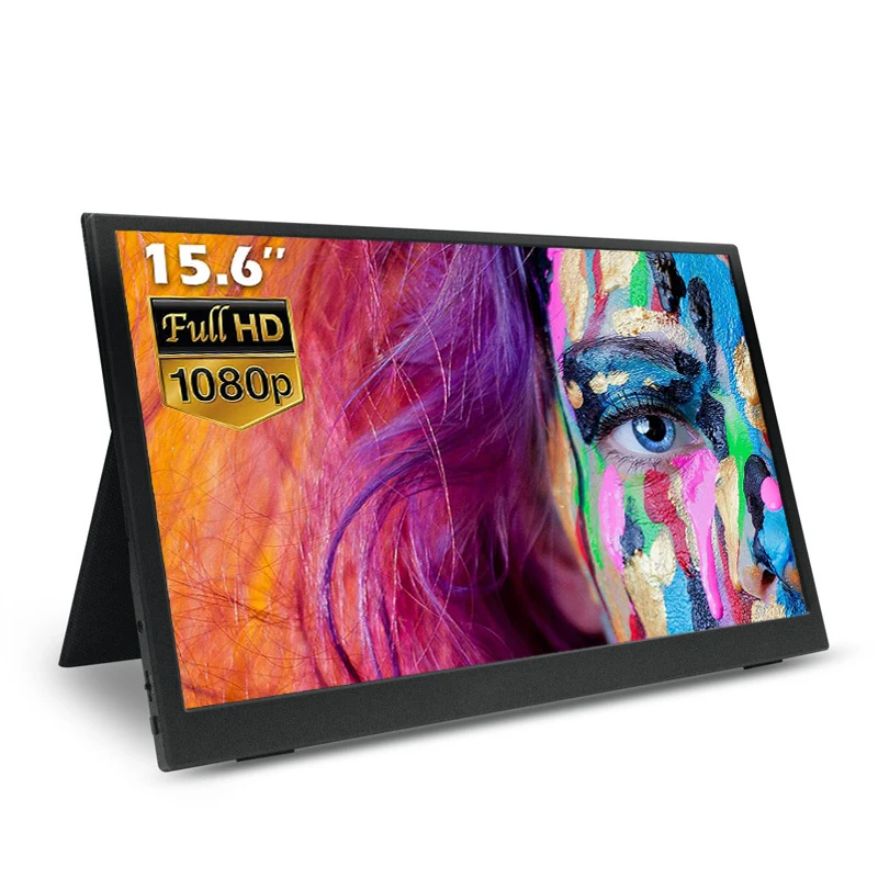

15.6" portable monitor lcd hd HDMI-Compatible USB Type C display for PC laptop phone PS4-switch 1080p gaming monitor ips screen