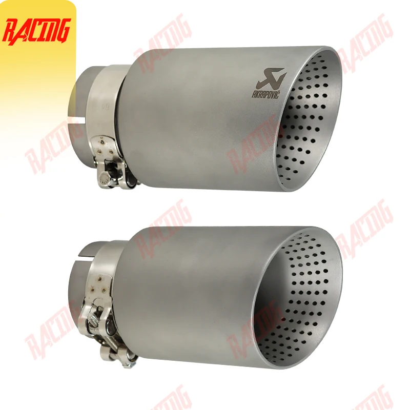 1 piece Exhaust Tip Matte 304 Stainless Steel Car Muffler System for AK Car Muffler Decoration images - 6