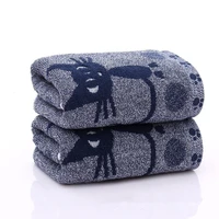 high quality cute cat soft towels 25x50cm child towel water absorbing for home bathing shower