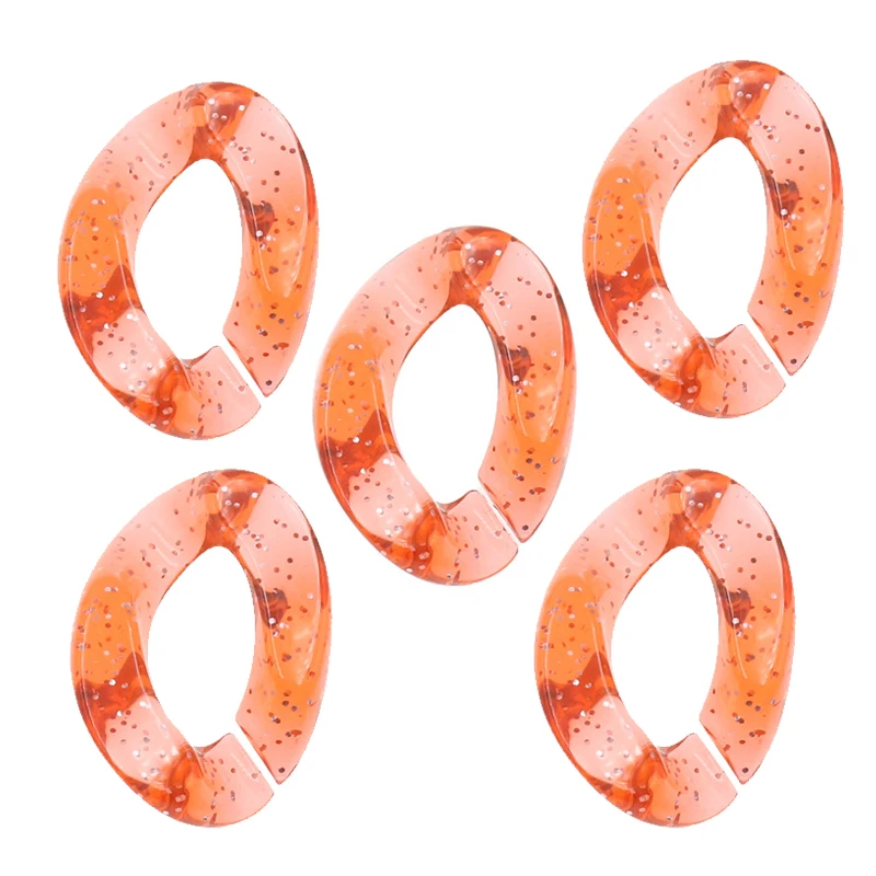 Акриловые Красочные звенья цепи пластиковое уплотнительное кольцо бисер декор