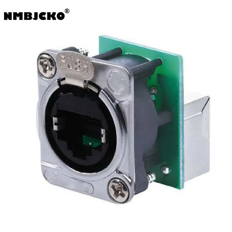 10 шт./лот NE8FDP etherCON RJ-45 Feedthrough шасси-разъем для панельного разъема серии D