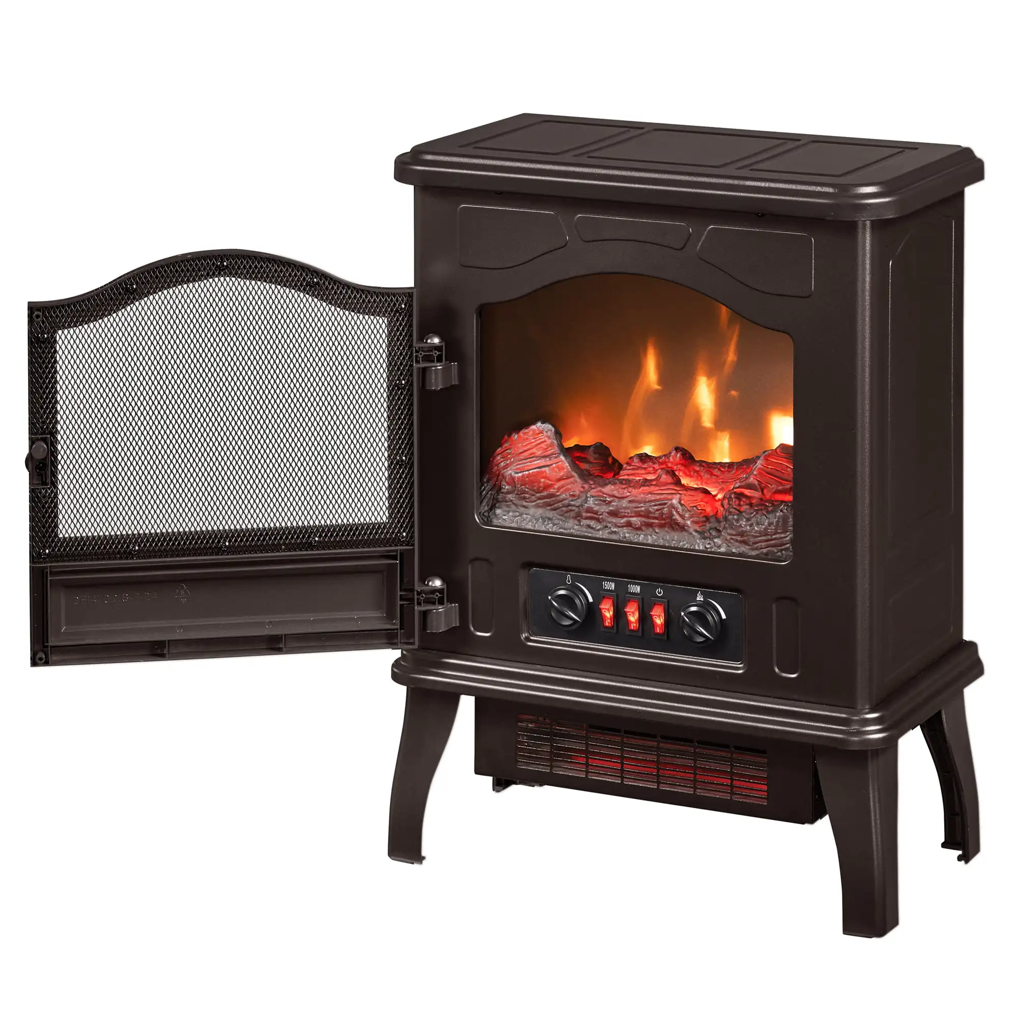 

Powerheat Infrared Quartz Electric Stove Heater, Bronze