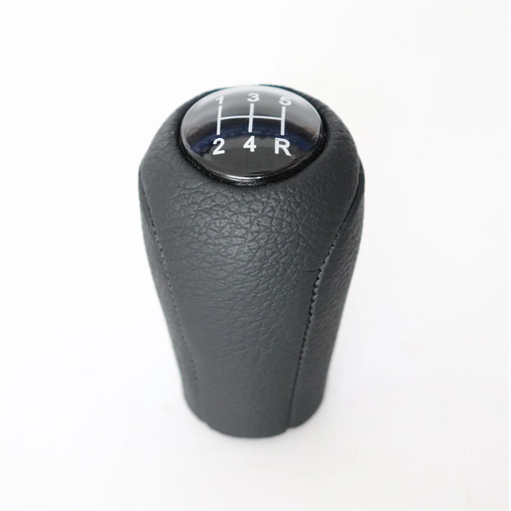 

6-speed Shift Knob Car Interior Parts Gear Head PU Leather Stick Handball ABS Plastic Black Car Gear Shift Knob