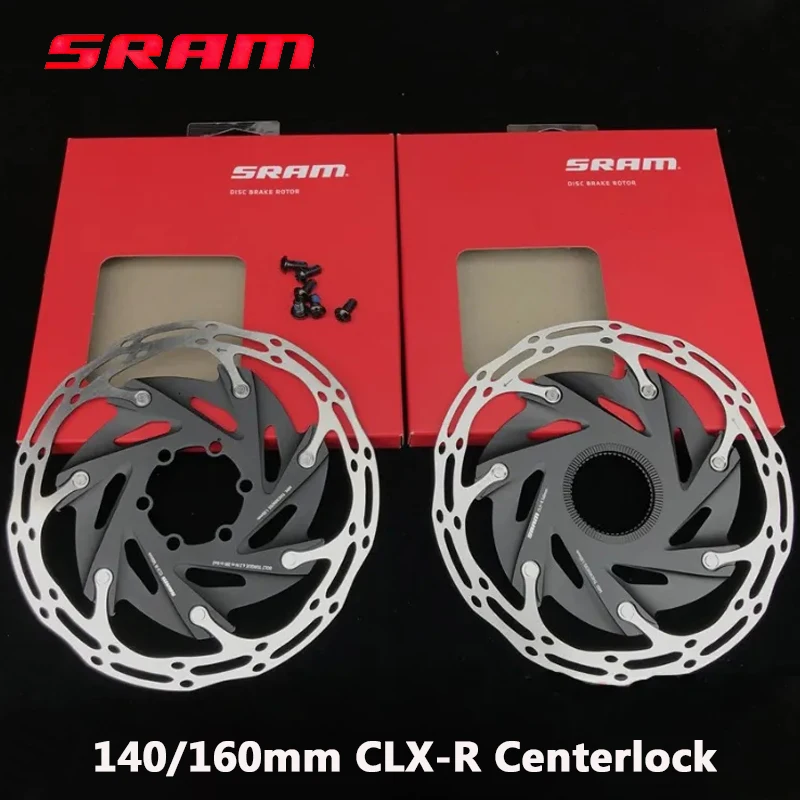 2PC SRAM Bike Center Lock Brake Rotor 160mm 6 Bolts MTB Bicycle Rotor Centerlock CLX-R Disc Rotors Fit SHIMAN Center Lock Brake