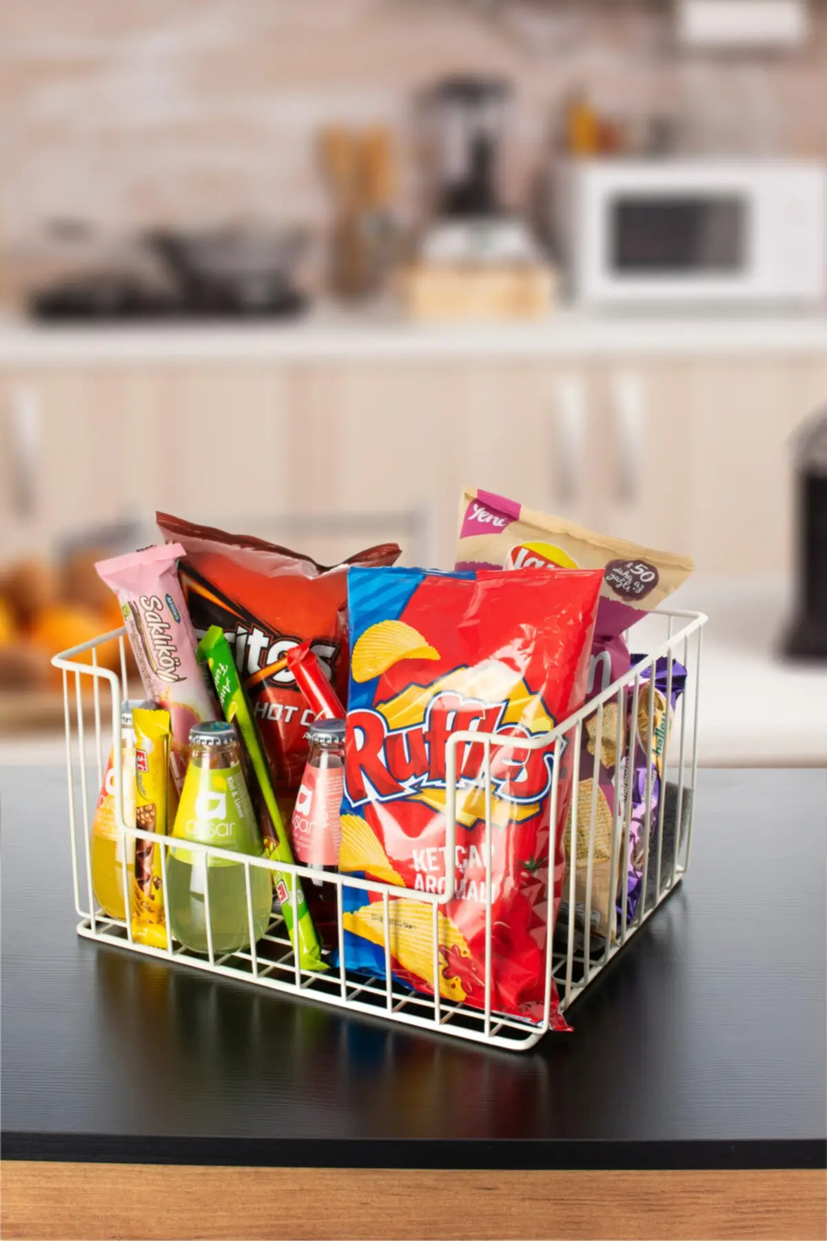 

Многофункциональный кремовый металлический органайзер большого размера