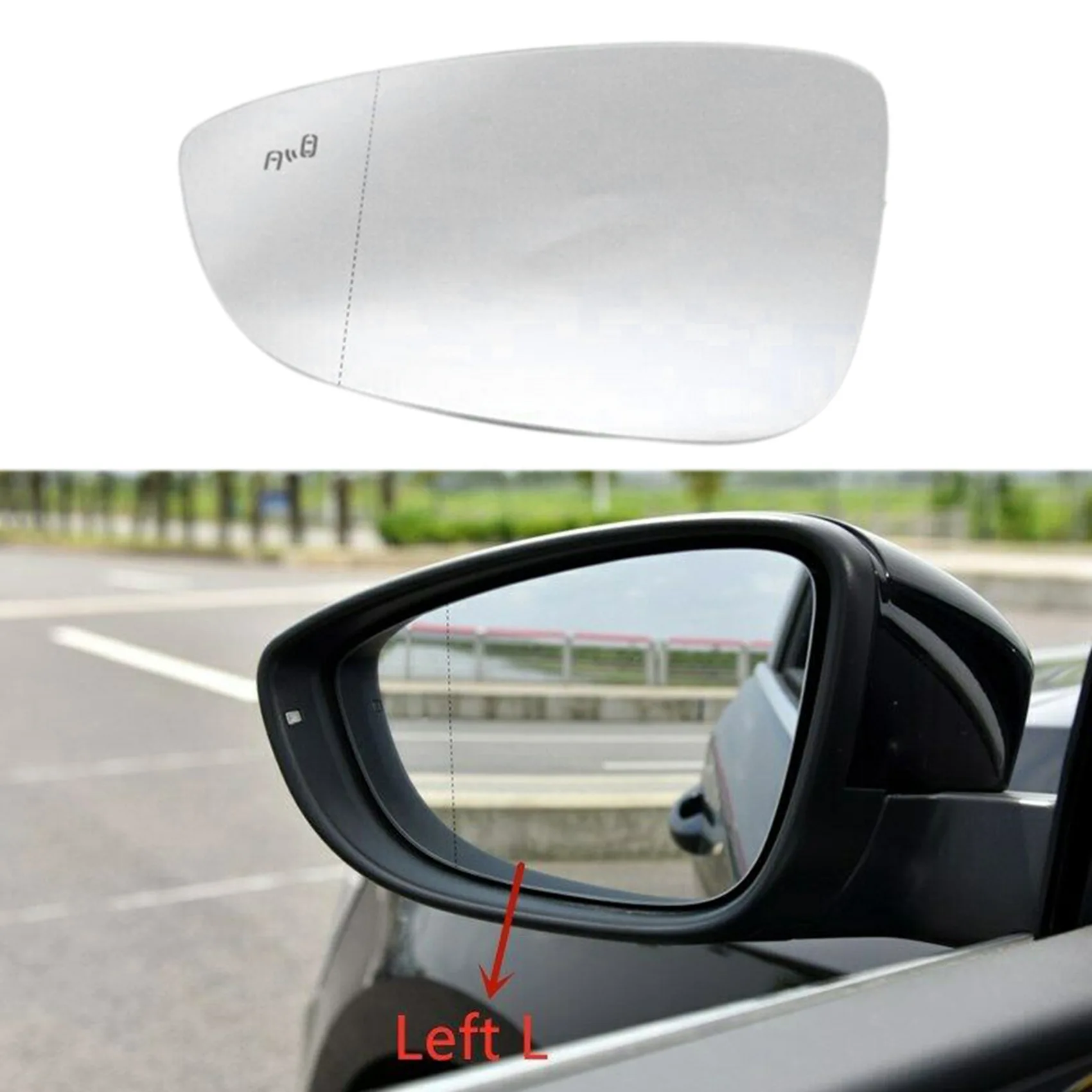 

Автомобильное Левое зеркало заднего вида с подогревом для Jetta Passat B7 Bettle Scirocco 3C8857521 3C8857522