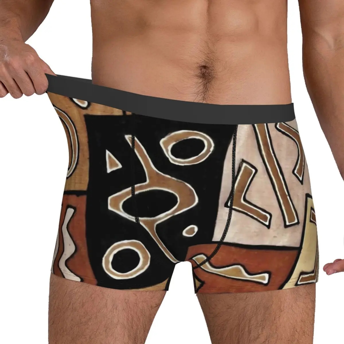 Нижнее белье с этническим принтом шорты-боксеры африканским модные мужские