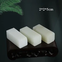 natural guangxi stone seal chinese name stamp stone seal letter sealing blank stamp for painting calligraphy art supply 2x2x5cm