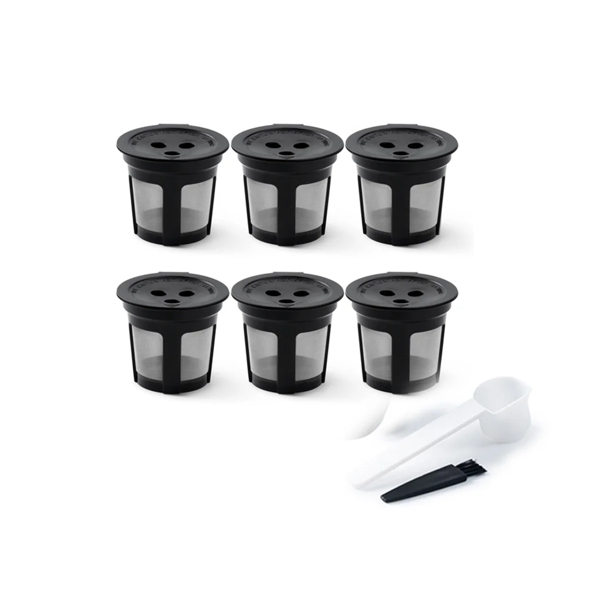 

Reusable K Cups for Ninja Dual Brew Coffee Maker, Reusable K Pod with Clean Brush, Permanent K Cups Filters Coffee