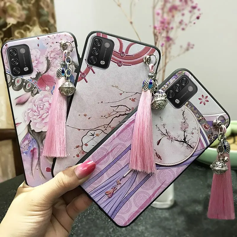 chinese style tassel phone case for umidigi a11 soft case for man silicone soft shockproof free global shipping