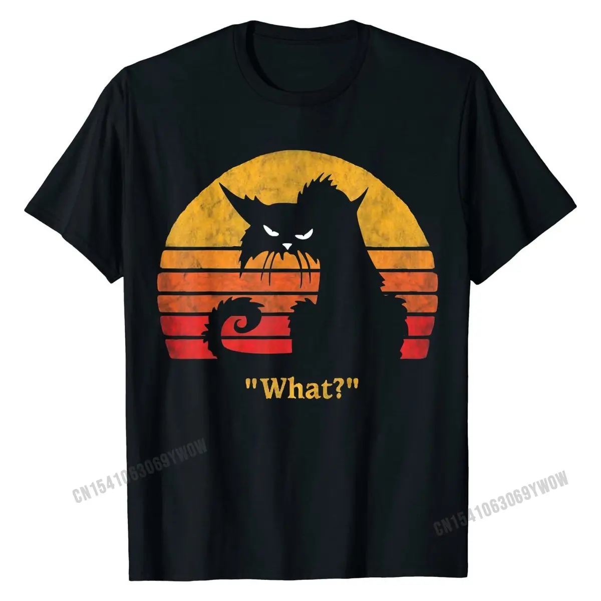 

Cat What Funny Halloween Christmas Gift Shirt T-Shirt Print T Shirts Tees for Men On Sale Cotton Geek T Shirt