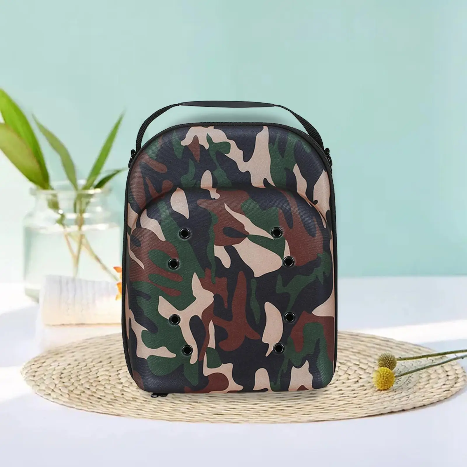 

Hard Hat Case Storage 6 Caps Shoulder Straps Hat Carrier Case Baseball Caps Carrier Bag for Travel Household trip