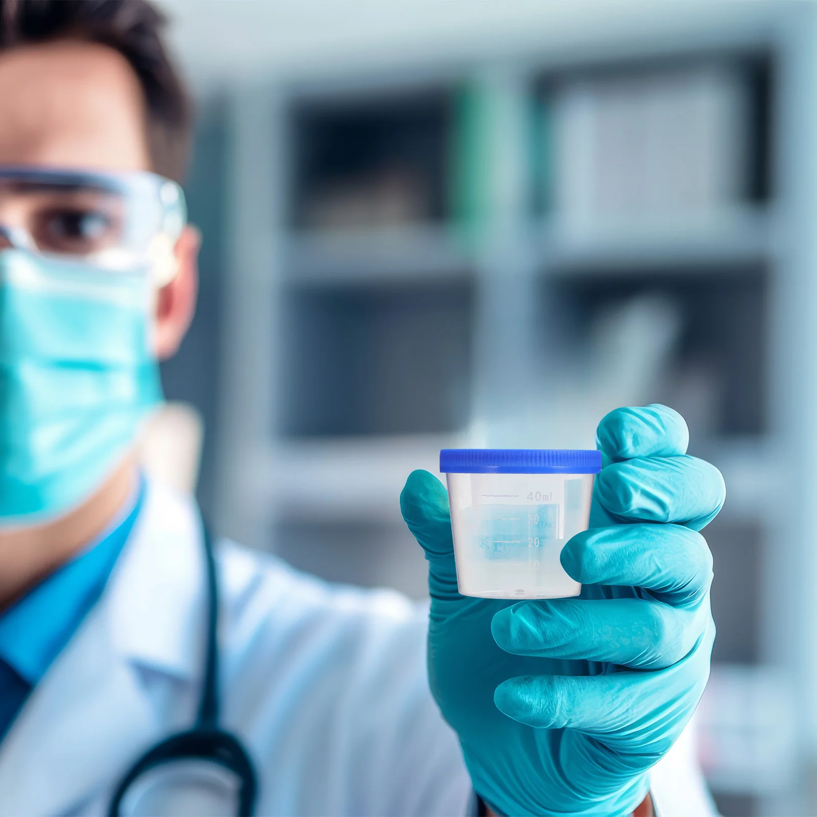 30 шт. контейнер для образцов мочи одноразовые чашки мокроты с крышкой