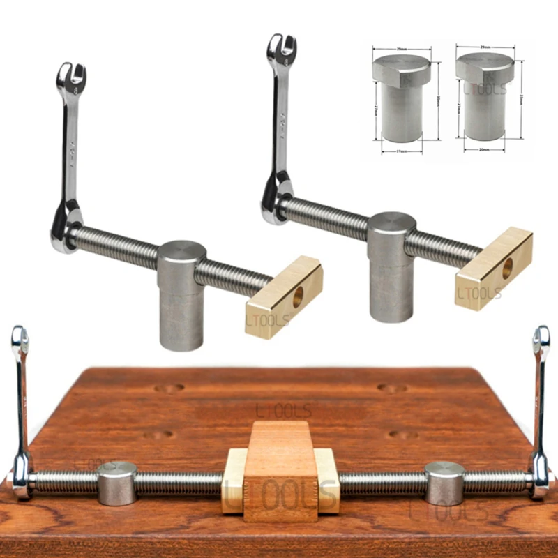 

Woodworking Desktop Clip Bench Dog Brake Inserts Workbench Fast Fixed Clip Clamp Brass Fixture Vise Woodworking Desktop Mortise