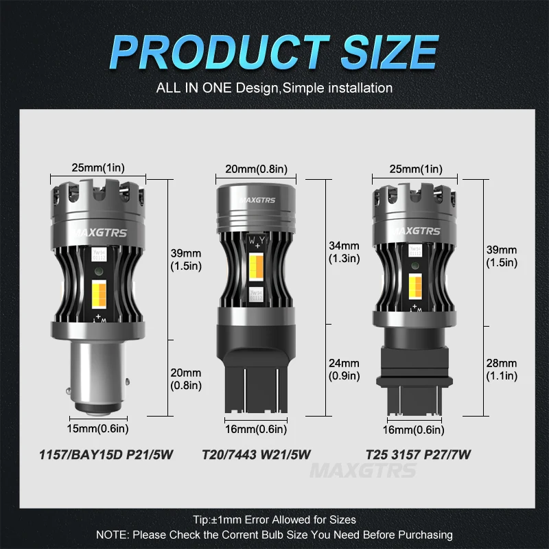 2x No Hyper Flash 1157 7443 W21/5W BAY15D двухцветная белая Янтарная переключаемая CAN-шина T25 3157 3156
