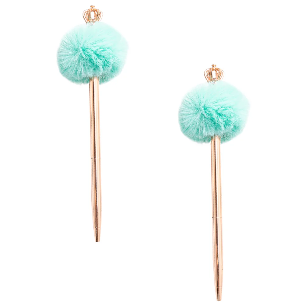 

2Pcs Pens Pom Pom Pen Pompom Pen Fluffy Balls Writing Pen Girl Loved Ballpoint Pens for Gift Student Birthday Shop