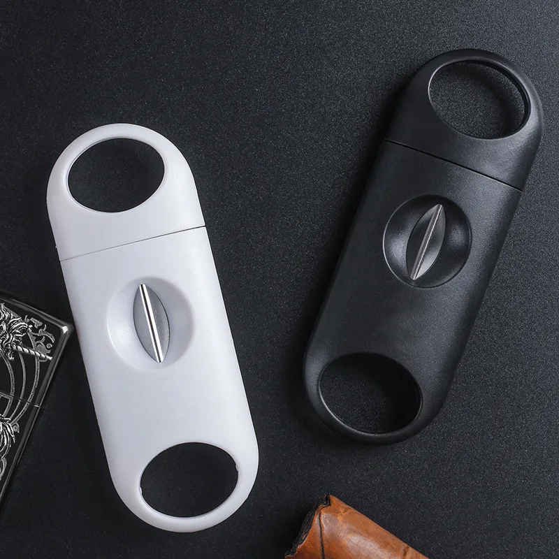 

Cigar Cutter Portable Sharp Stainless Steel Cigar Guillotine Pocket V-Cut luxury Clipper Cigar Accessories Scissors Men Gifts