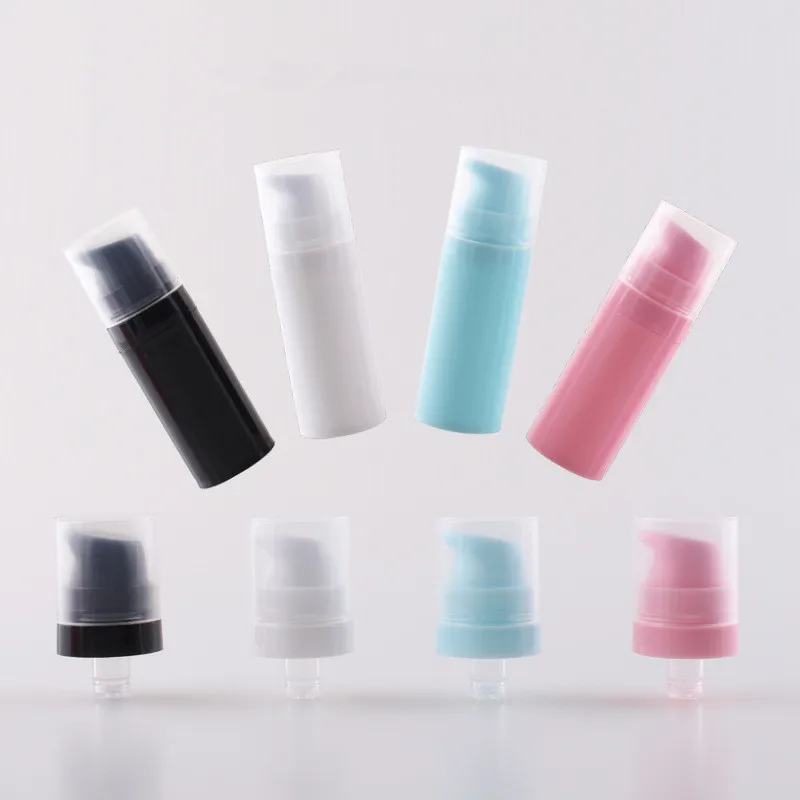 

20/ 50/100pcs 5ml 10ml 15ml Empty Airless Pump Bottles Mini Lotion Vacuum Cosmetic Containers Make up Travel Emulsion Bottle