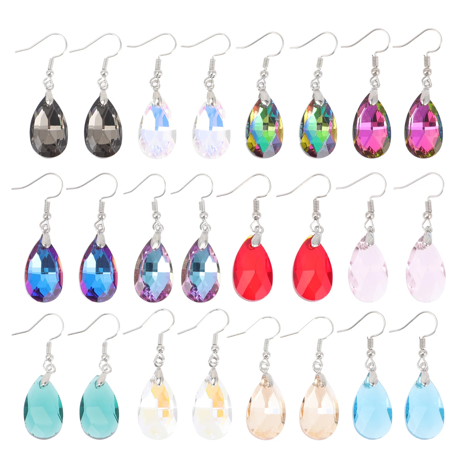 

Crystal Drop Earrings Accessories Dangling Women Pendant Drops Girls Sterling Silver