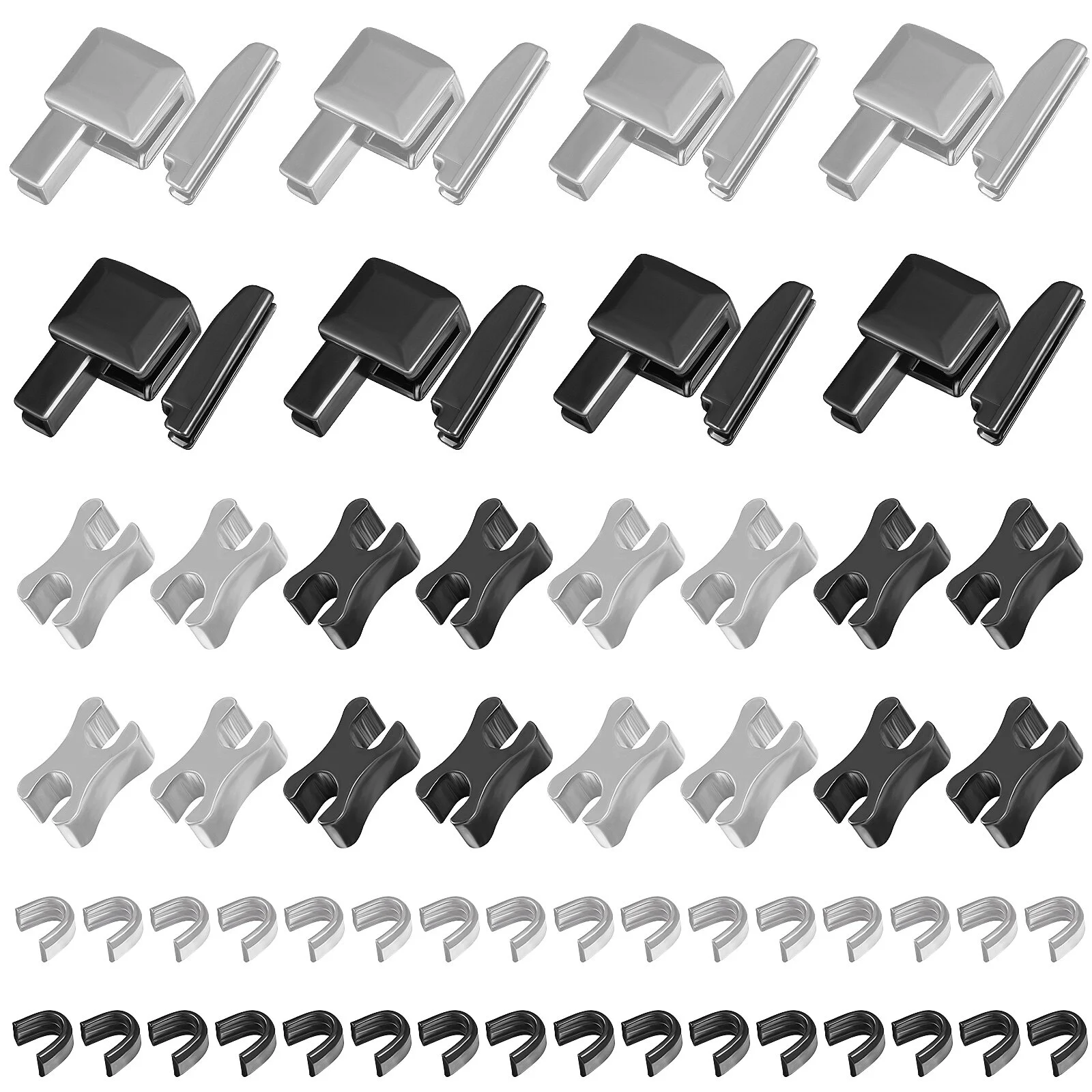 

Zipper Buckle Stop Ends Repair Kit Jeans Stopper Jackets Tools Head Replacement Metal