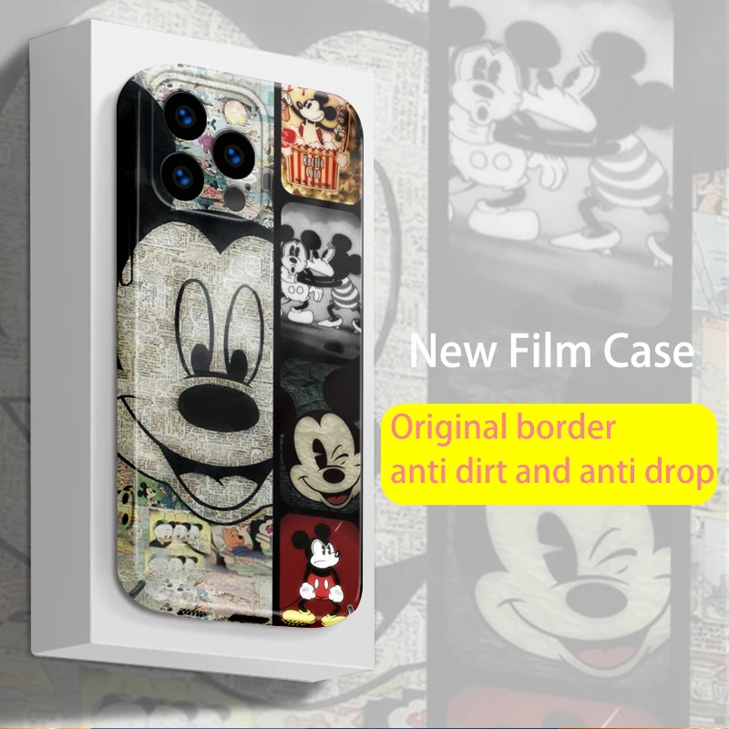 

Mickey Mouse Animation For Apple iPhone 14 13 12 11 XS Mini Pro Max 8 7 6S 6 XR XS X Plus Film Feilin Light Phone Case