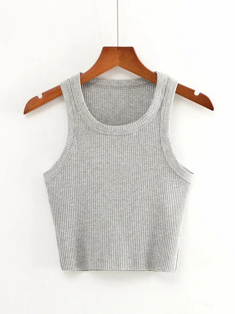 Летние укороченные топы для девочек-подростков 2024 эластичные пикантные