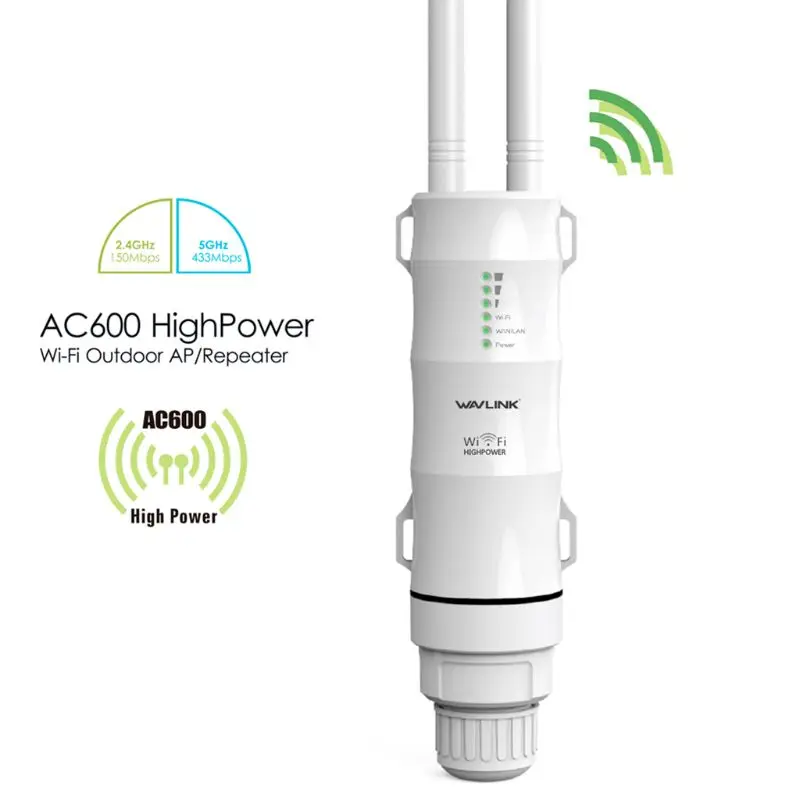 

AC600 High Power Outdoor WIFI Router/AP Frequency Wireless WIFI Repeater Wifi Dual Dand 2.4G/5G Antenna POE