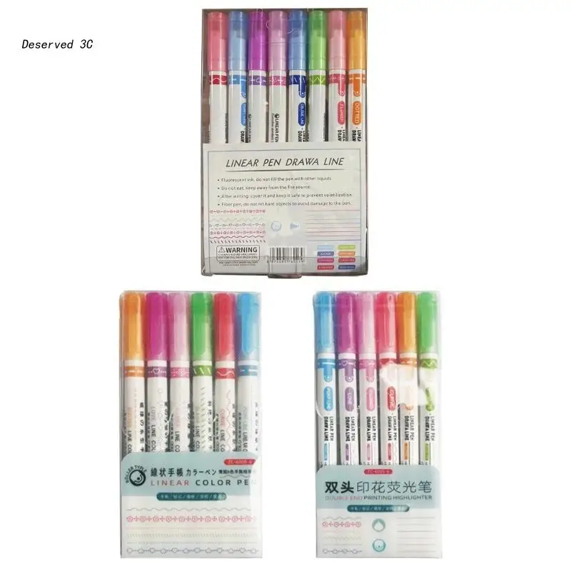

R9CB Dual-tip Art Marker Colored Pens for Journaling DIY Scrapbooking
