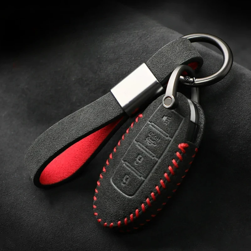 Замшевый защитный чехол для ключей аксессуары Nissan Juke Kicks Quashqai J11 J10 X Trail T32 Rogue