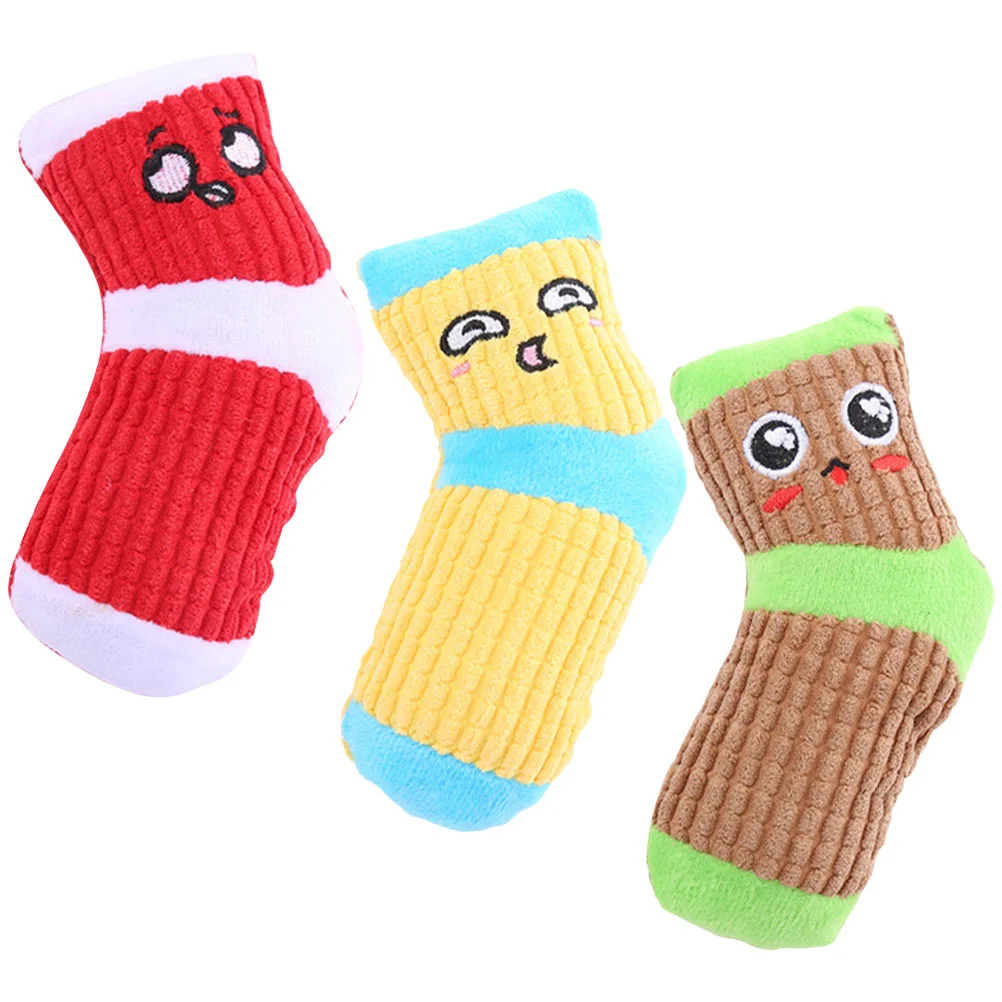 

Dog Talking Toy Pet Sounding Puppy Bite Plaything Socks Shaped Vocalizing Small