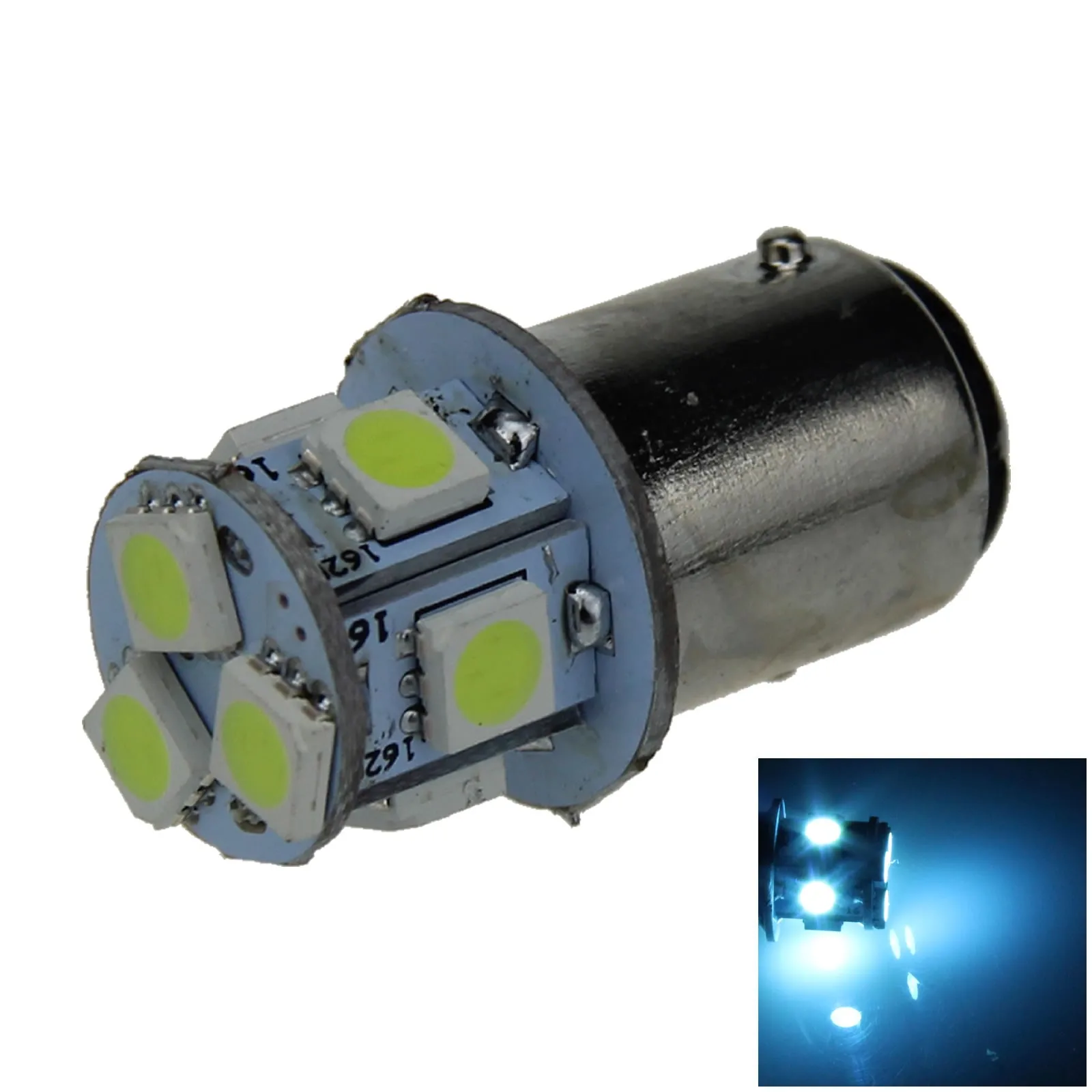 

1x Ice Blue AUTO 1157 Brake Lamp Reversing Light 8 Emitters 5050 SMD LED 1154 1158 E001-BB